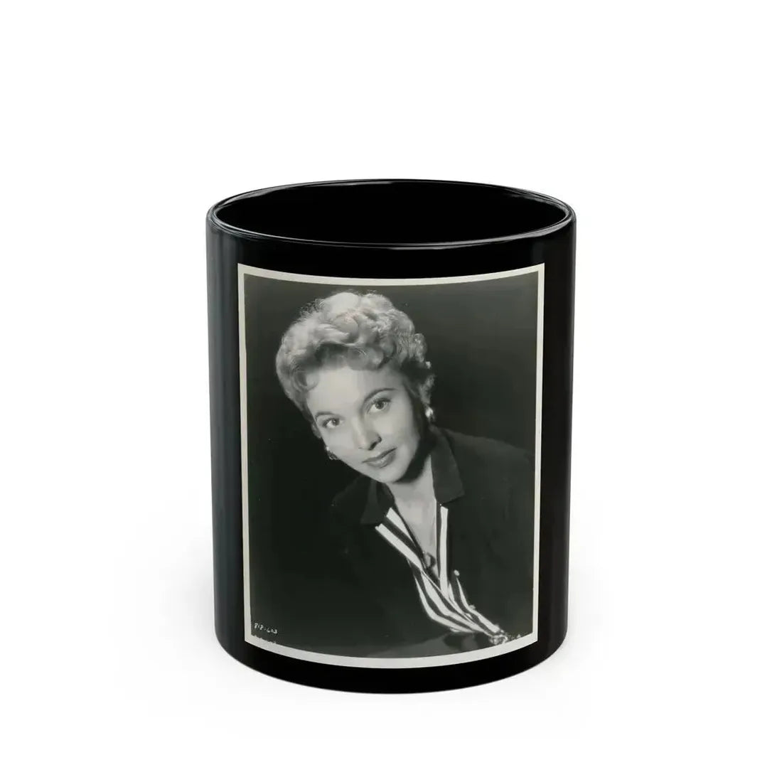 Beverly Garland #68 (Vintage Female Icon) Black Coffee Mug 11oz - Go Mug Yourself