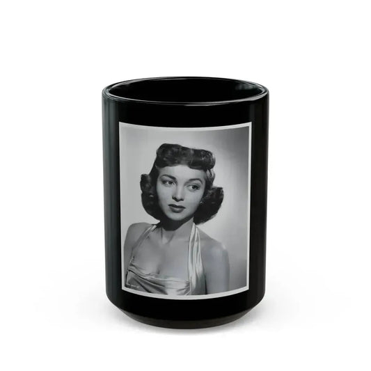 Beverly Garland #69 (Vintage Female Icon) Black Coffee Mug 15oz - Go Mug Yourself