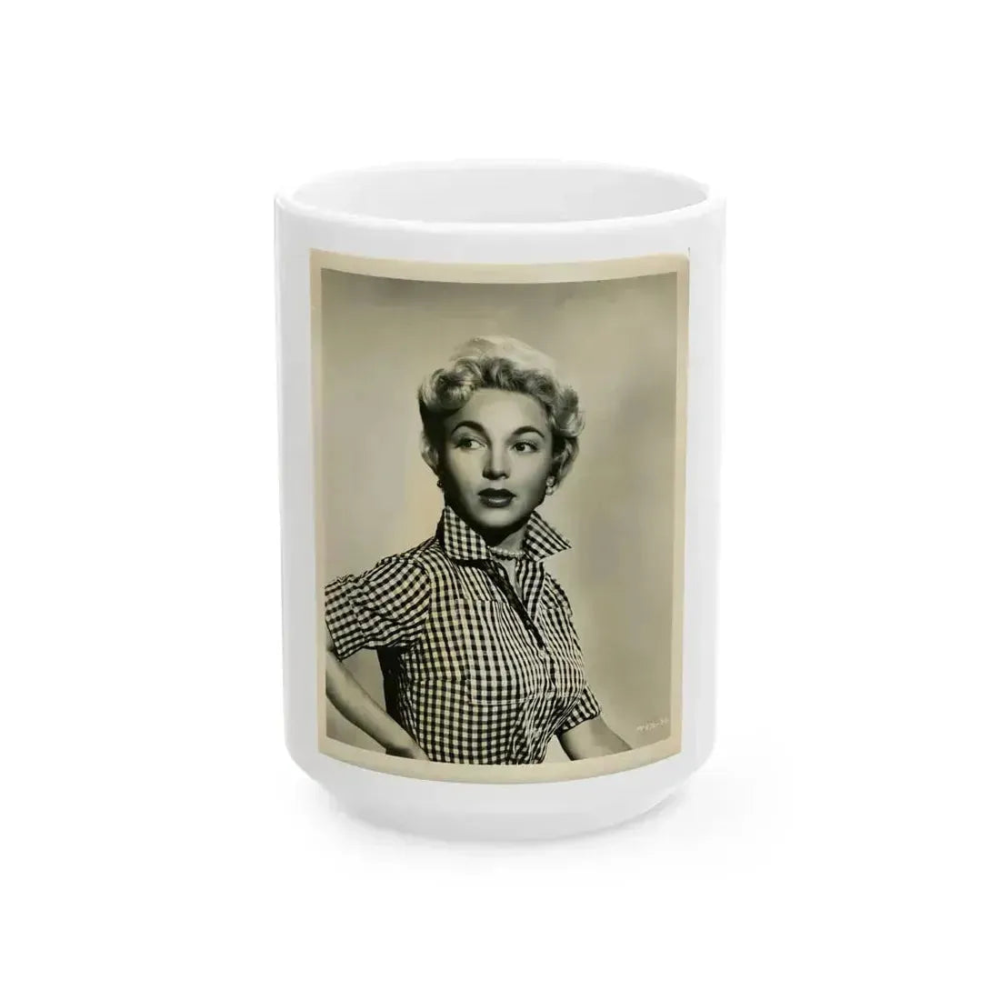 Beverly Garland #75 (Vintage Female Icon) White Coffee Mug 15oz - Go Mug Yourself