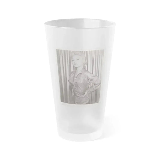 Beverly Garland #77 (Vintage Female Icon) Frosted Pint Glass 16oz 16oz Frosted - Go Mug Yourself