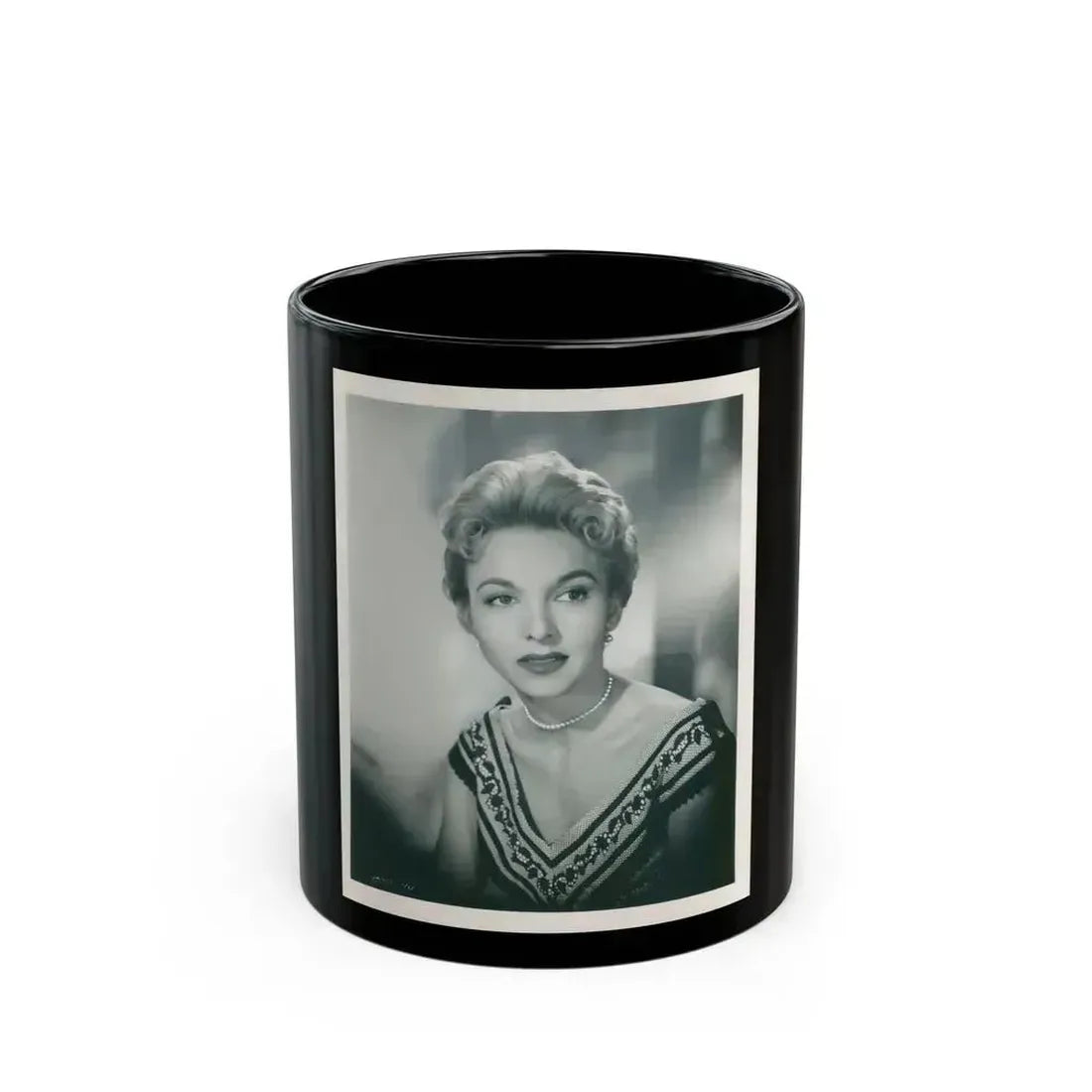 Beverly Garland #81 (Vintage Female Icon) Black Coffee Mug 11oz - Go Mug Yourself