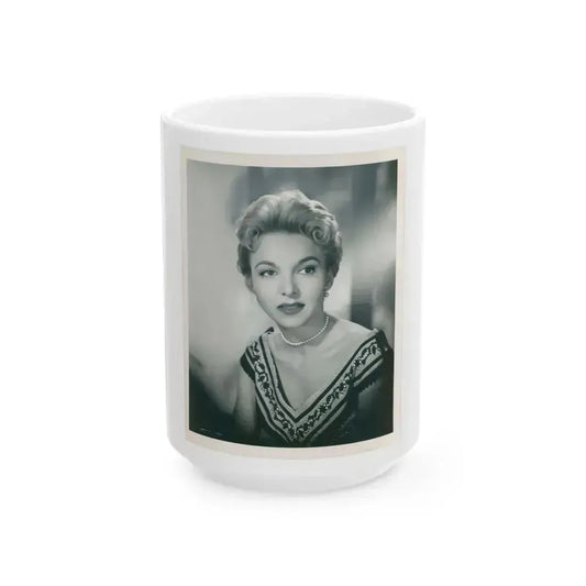 Beverly Garland #81 (Vintage Female Icon) White Coffee Mug 15oz - Go Mug Yourself