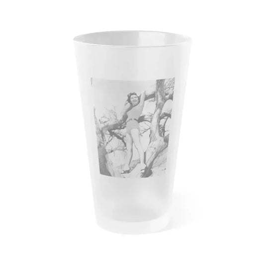Beverly Garland #84 (Vintage Female Icon) Frosted Pint Glass 16oz 16oz Frosted - Go Mug Yourself