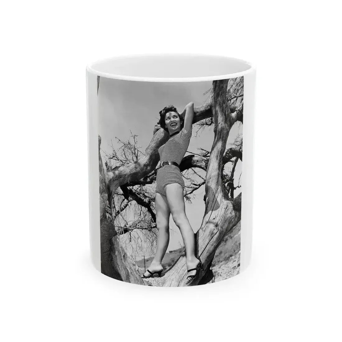 Beverly Garland #84 (Vintage Female Icon) White Coffee Mug 11oz - Go Mug Yourself