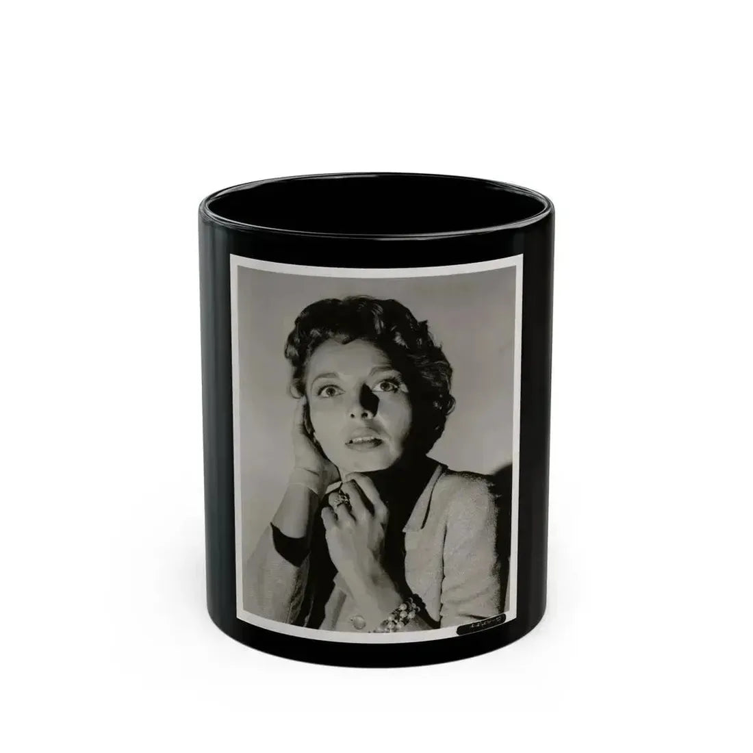 Beverly Garland #94 (Vintage Female Icon) Black Coffee Mug 11oz - Go Mug Yourself