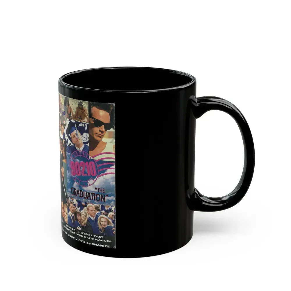 BEVERLY HILLS 90210 THE GRADUATION (VHS COVER) - Black Coffee Mug - Go Mug Yourself
