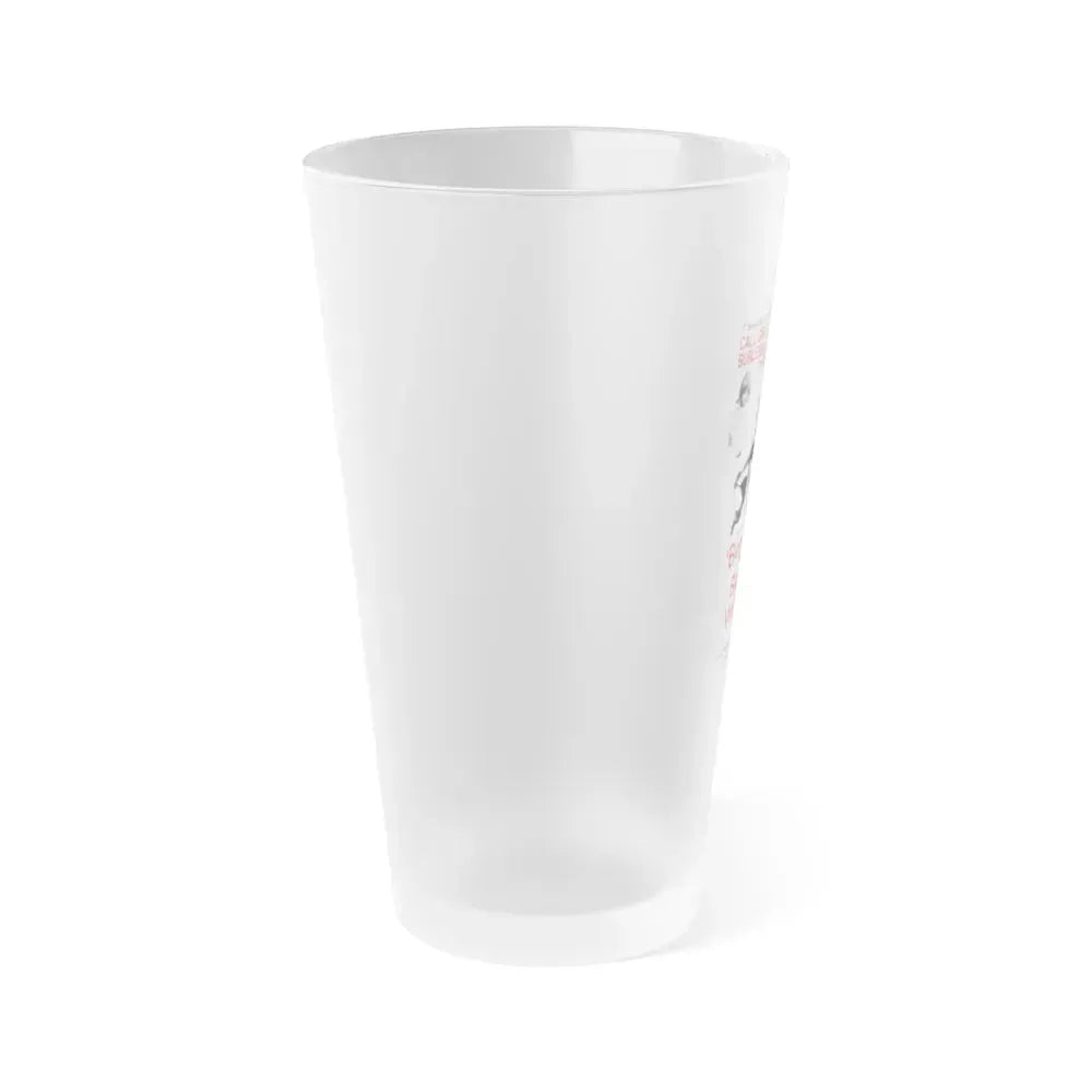 BEWARE THE BLACK WIDOW 1968 Movie Poster - Frosted Pint Glass 16oz - Go Mug Yourself