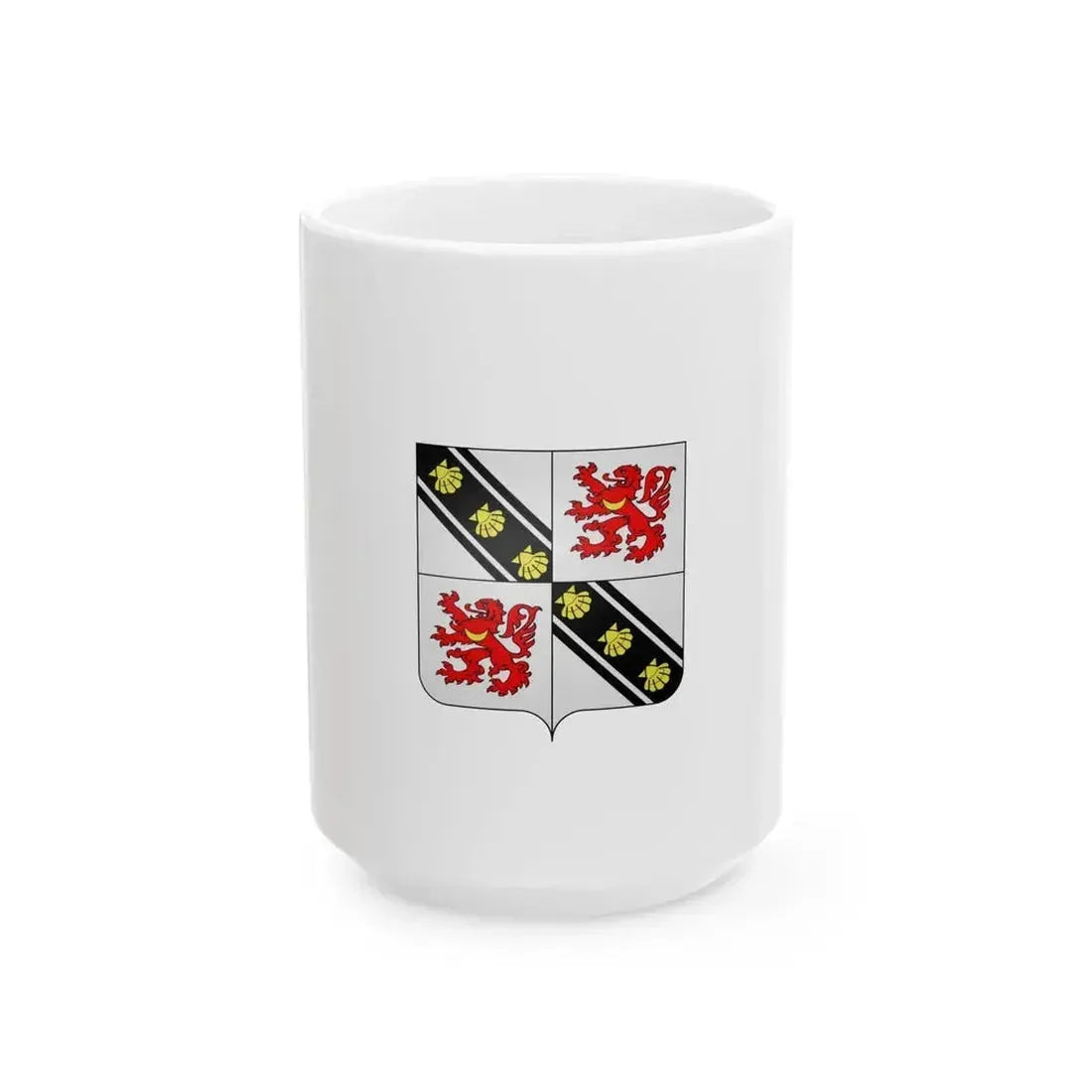 Beyne-Heusay vlag (Belgium) White Coffee Mug 15oz - Go Mug Yourself