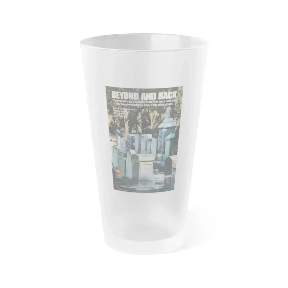 BEYOND AND BACK 1978 Movie Poster - Frosted Pint Glass 16oz 16oz Frosted - Go Mug Yourself