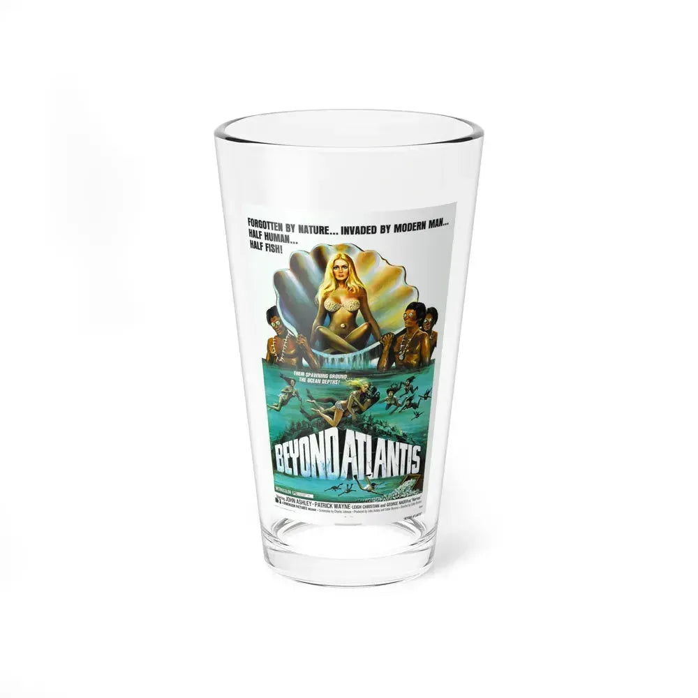 BEYOND ATLANTIS 1973 Movie Poster - Pint Glass 16oz 16oz - Go Mug Yourself