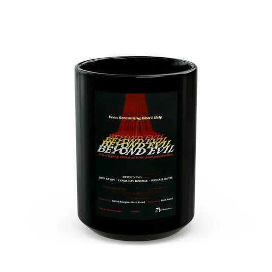 BEYOND EVIL (TEASER) 1980 Movie Poster - Black Coffee Mug 15oz - Go Mug Yourself