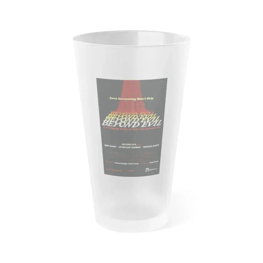 BEYOND EVIL (TEASER) 1980 Movie Poster - Frosted Pint Glass 16oz 16oz Frosted - Go Mug Yourself