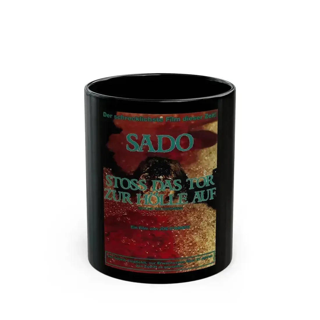 BEYOND THE DARKNESS (GERMAN) 1979 Movie Poster - Black Coffee Mug 11oz - Go Mug Yourself