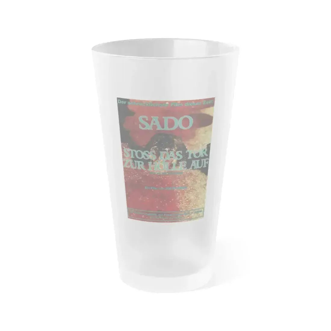 BEYOND THE DARKNESS (GERMAN) 1979 Movie Poster - Frosted Pint Glass 16oz 16oz Frosted - Go Mug Yourself