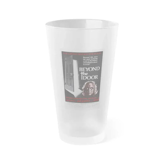 BEYOND THE DOOR 1974 Movie Poster - Frosted Pint Glass 16oz 16oz Frosted - Go Mug Yourself
