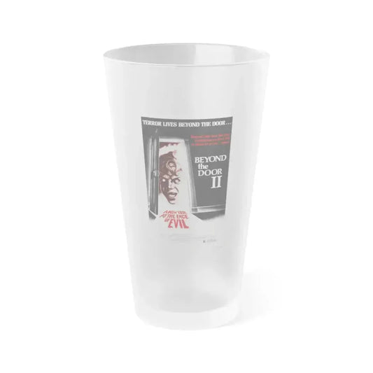 BEYOND THE DOOR II aka SHOCK 1977 Movie Poster - Frosted Pint Glass 16oz 16oz Frosted - Go Mug Yourself