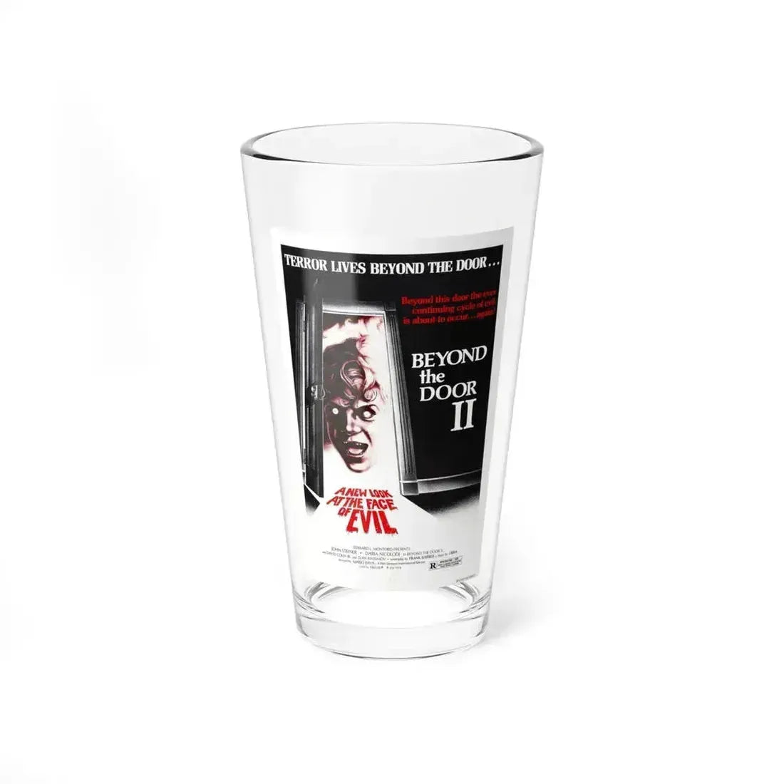 BEYOND THE DOOR II aka SHOCK 1977 Movie Poster - Pint Glass 16oz 16oz - Go Mug Yourself