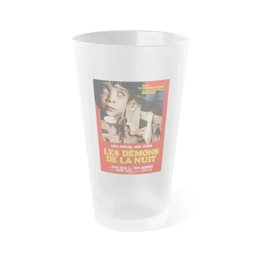 BEYOND THE DOOR II aka SHOCK (FRENCH) 1977 Movie Poster - Frosted Pint Glass 16oz 16oz Frosted - Go Mug Yourself