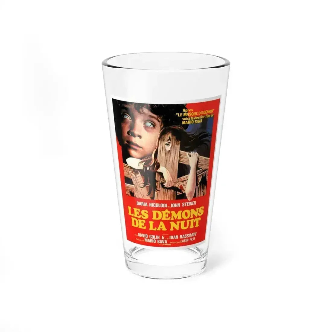 BEYOND THE DOOR II aka SHOCK (FRENCH) 1977 Movie Poster - Pint Glass 16oz 16oz - Go Mug Yourself