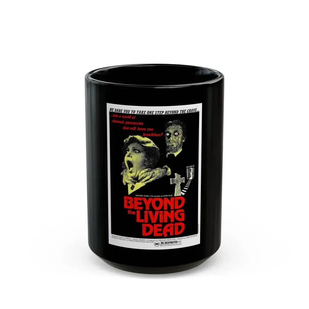 BEYOND THE LIVING DEAD (THE HANGING WOMAN) 1973 Movie Poster - Black Coffee Mug 15oz - Go Mug Yourself