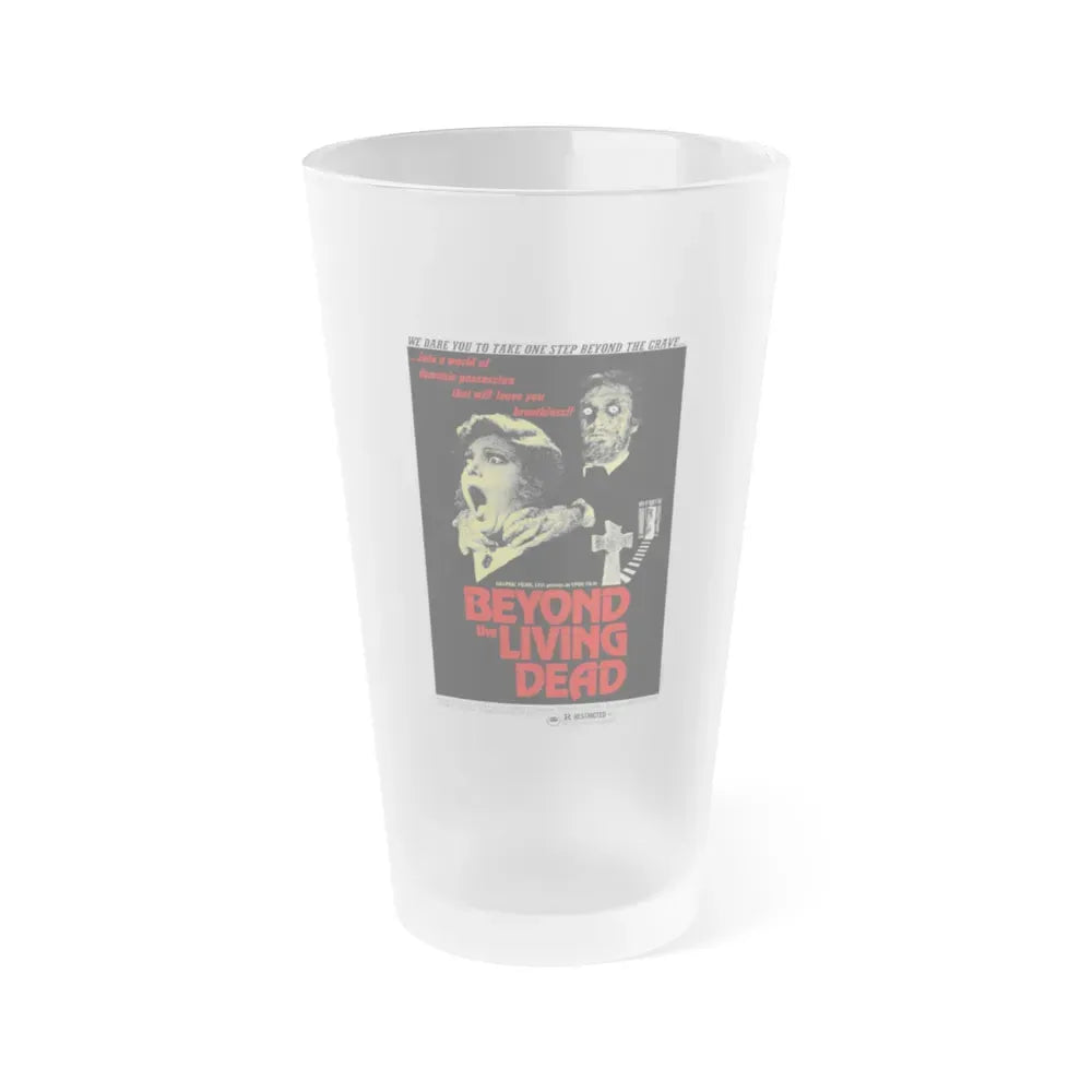 BEYOND THE LIVING DEAD (THE HANGING WOMAN) 1973 Movie Poster - Frosted Pint Glass 16oz Default Title - Go Mug Yourself