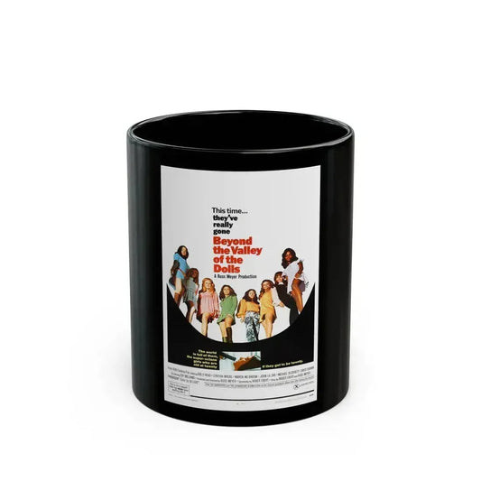 BEYOND THE VALLEY OF THE DOLLS 1970 Movie Poster - Black Coffee Mug 11oz - Go Mug Yourself