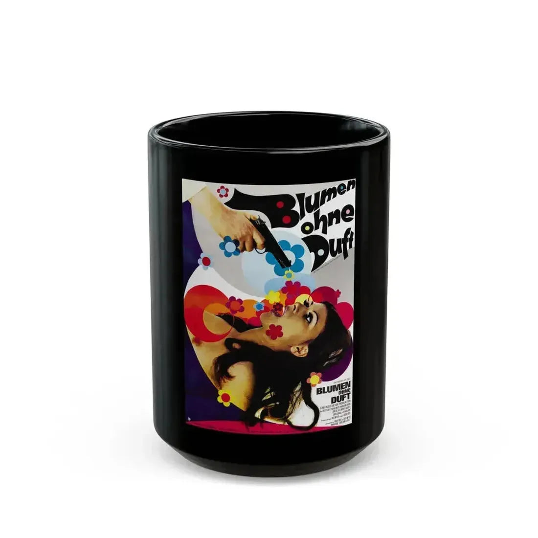 BEYOND THE VALLEY OF THE DOLLS (GERMAN) 1970 Movie Poster - Black Coffee Mug 15oz - Go Mug Yourself