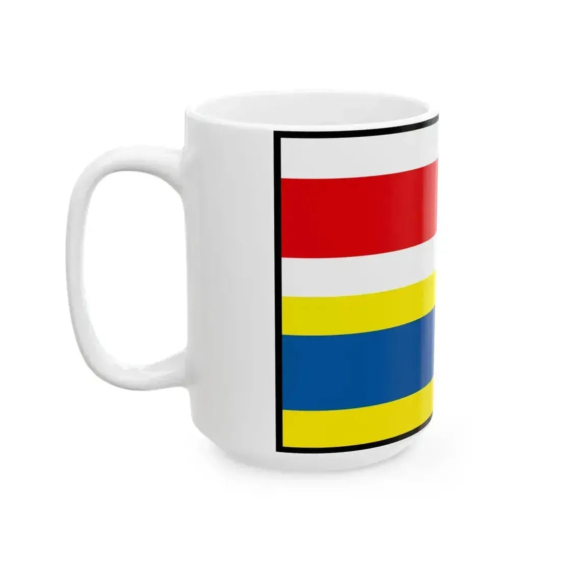 Bezovce Sobrance Flag (Slovakia) White Coffee Mug - Go Mug Yourself