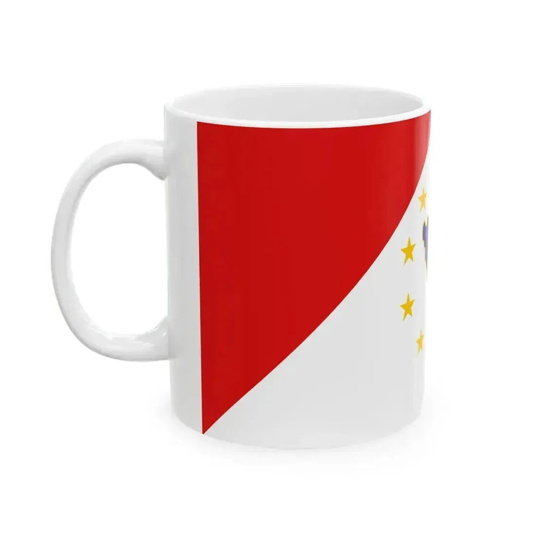 BH First Alternative Flag of Second Proposal (Bosnia and Herzegovina) White Coffee Mug - Go Mug Yourself