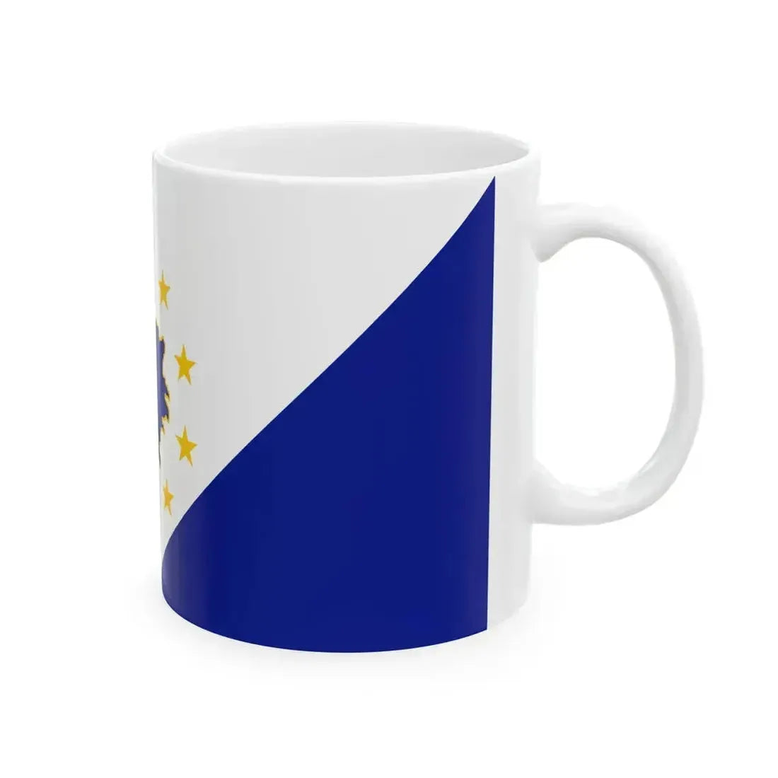 BH First Alternative Flag of Second Proposal (Bosnia and Herzegovina) White Coffee Mug - Go Mug Yourself