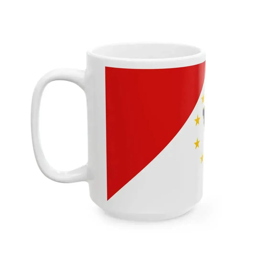 BH First Alternative Flag of Second Proposal (Bosnia and Herzegovina) White Coffee Mug - Go Mug Yourself