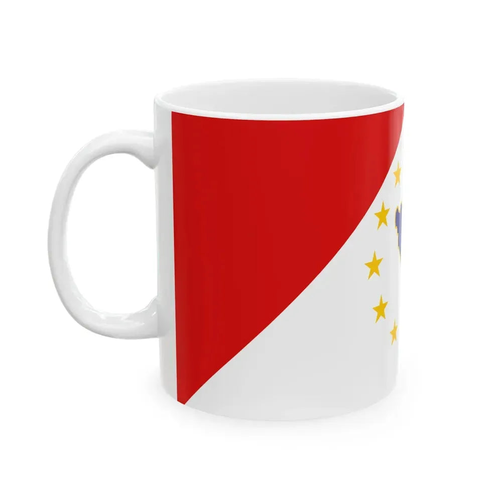 BH Second Alternative Flag of Second Proposal (Bosnia and Herzegovina) White Coffee Mug - Go Mug Yourself