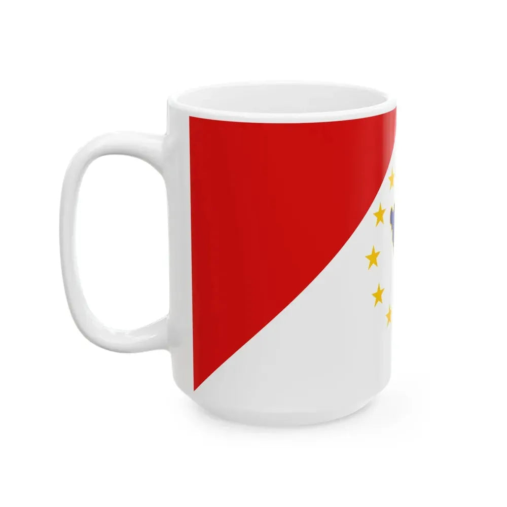 BH Second Alternative Flag of Second Proposal (Bosnia and Herzegovina) White Coffee Mug - Go Mug Yourself