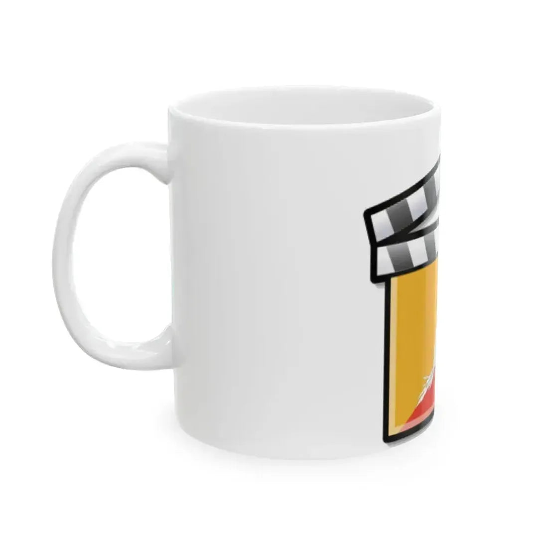 Bhutan film clapperboard (Bhutan) White Coffee Mug - Go Mug Yourself