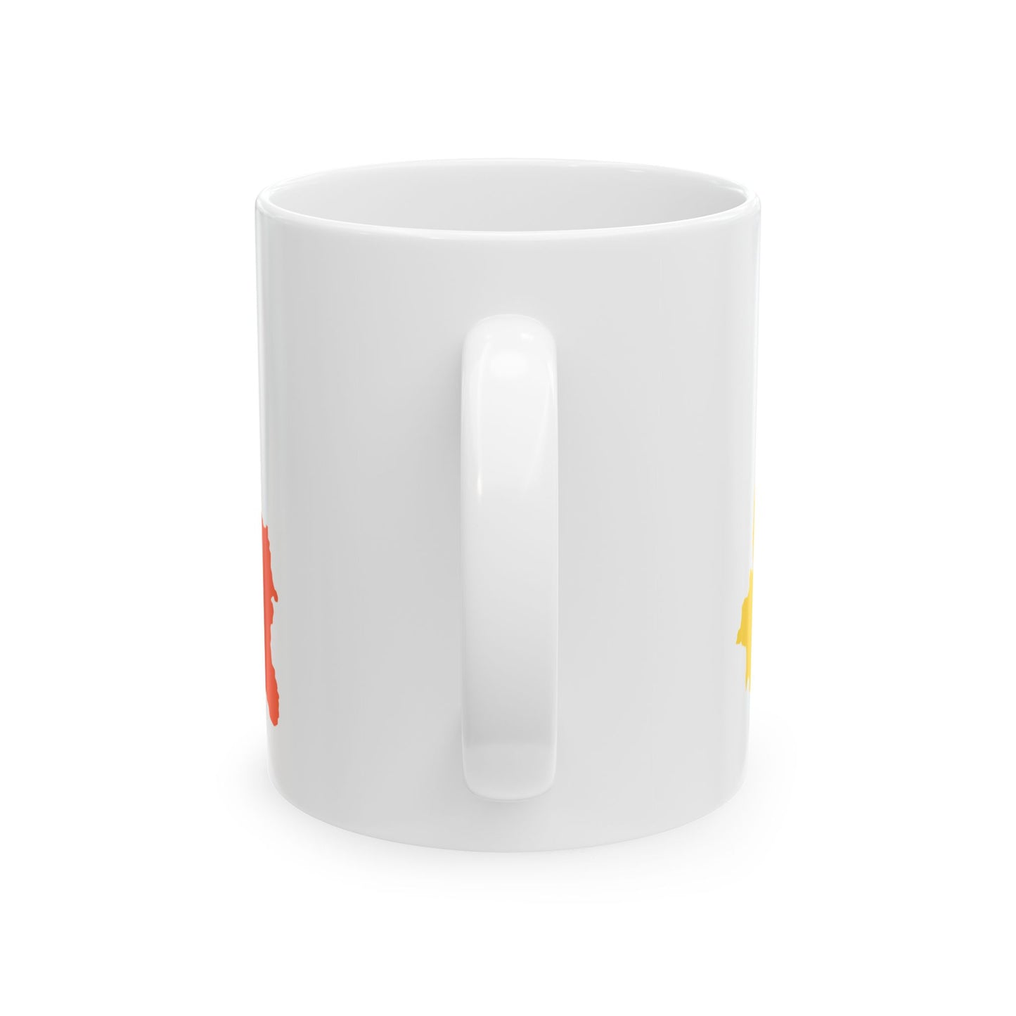 Bhutan Map Flag (Bhutan) White Coffee Mug-Go Mug Yourself
