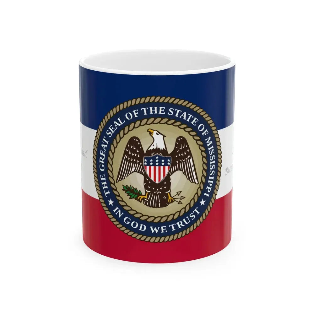 Bicentennial Banner of Mississippi original (United States) White Coffee Mug 11oz - Go Mug Yourself