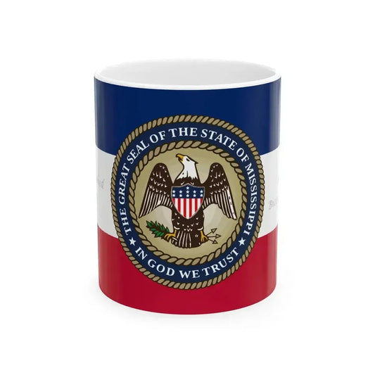 Bicentennial Banner of Mississippi original (United States) White Coffee Mug 11oz - Go Mug Yourself