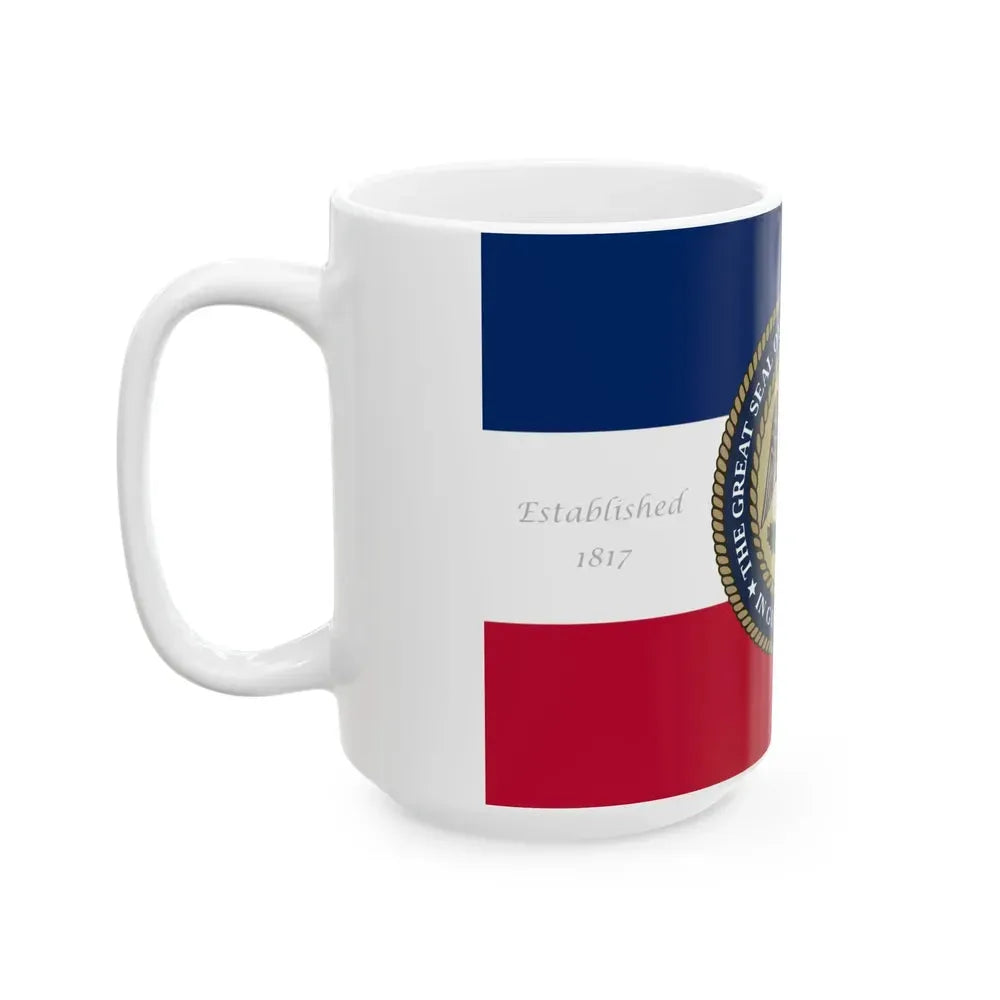 Bicentennial Banner of Mississippi original (United States) White Coffee Mug - Go Mug Yourself