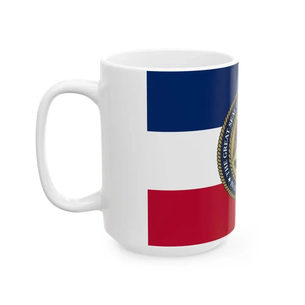 Bicentennial Banner of Mississippi (United States) White Coffee Mug - Go Mug Yourself
