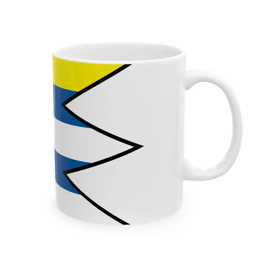 Biel Trebisov Flag (Slovakia) White Coffee Mug - Go Mug Yourself