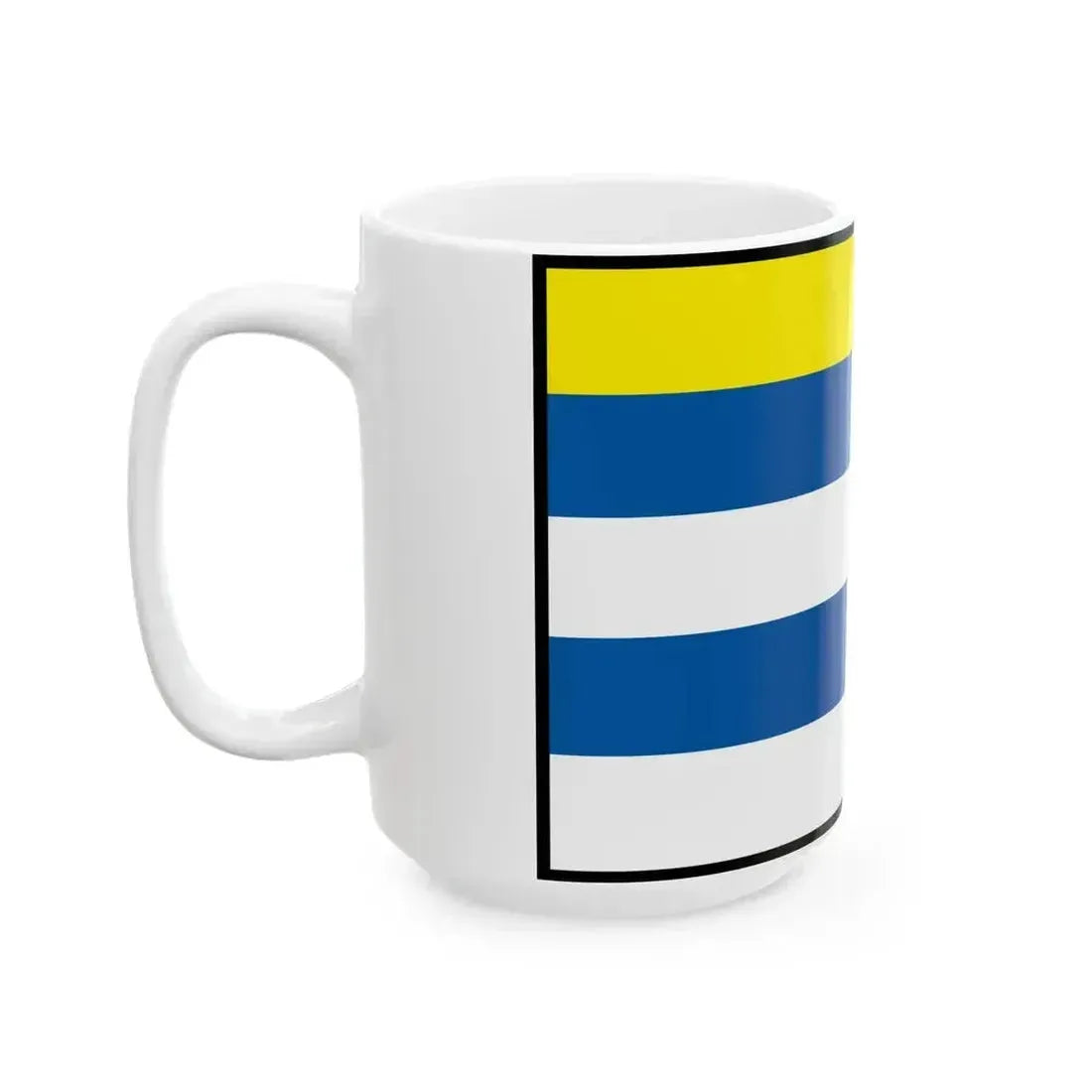 Biel Trebisov Flag (Slovakia) White Coffee Mug - Go Mug Yourself