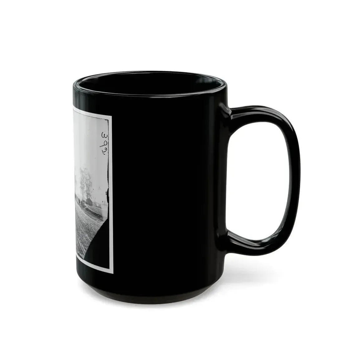 Big Black River Station, Miss. Wagons And Sheds (U.S. Civil War) Black Coffee Mug - Go Mug Yourself