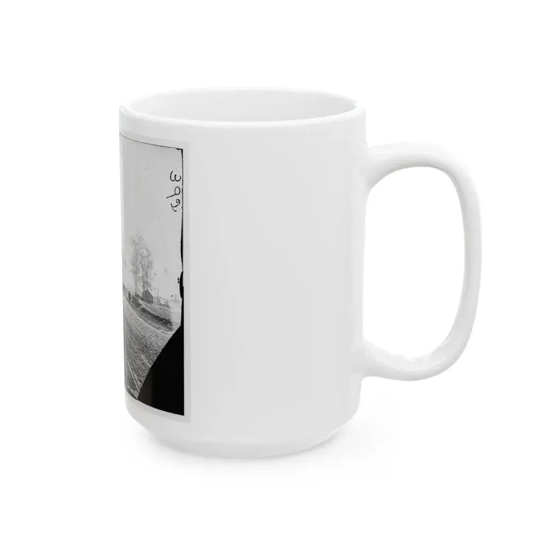 Big Black River Station, Miss. Wagons And Sheds (U.S. Civil War) White Coffee Mug - Go Mug Yourself