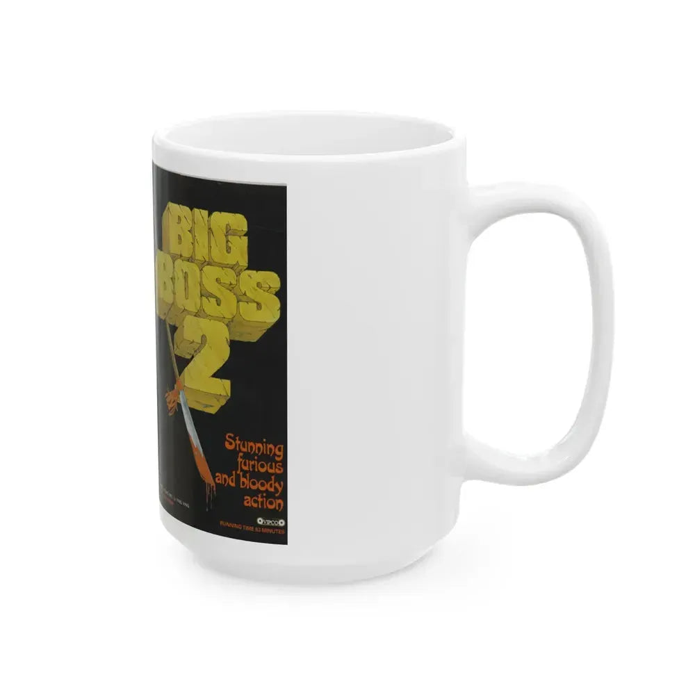 BIG BOSS 2 (VHS COVER) - White Coffee Mug - Go Mug Yourself