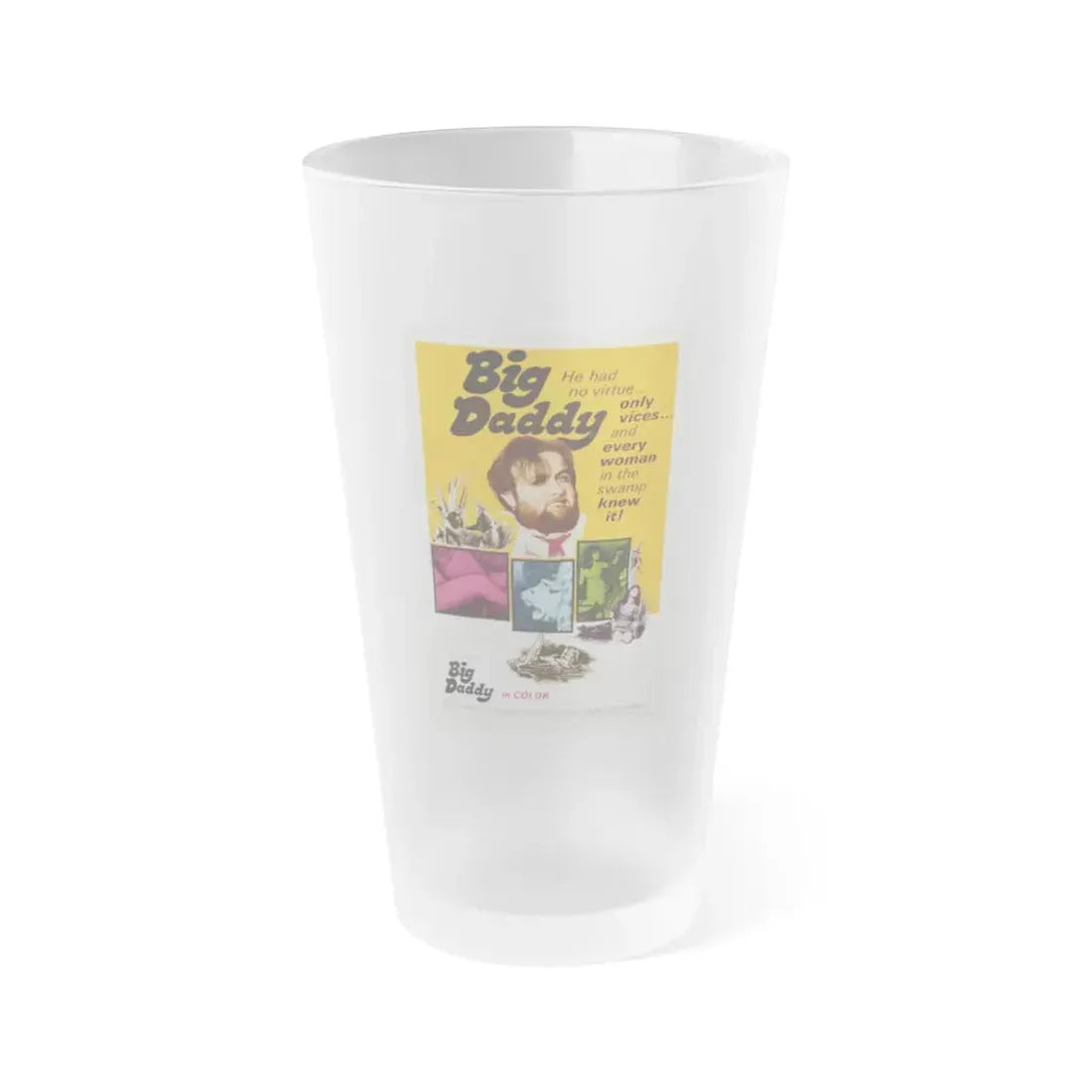 BIG DADDY 1969 Movie Poster - Frosted Pint Glass 16oz Default Title - Go Mug Yourself