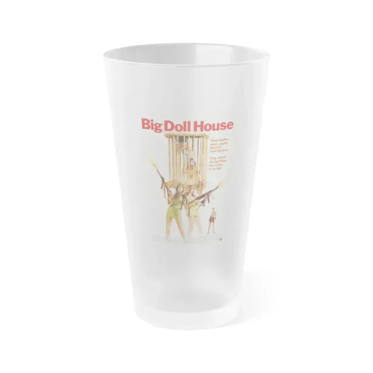 BIG DOLL HOUSE 1971 Movie Poster - Frosted Pint Glass 16oz 16oz Frosted - Go Mug Yourself