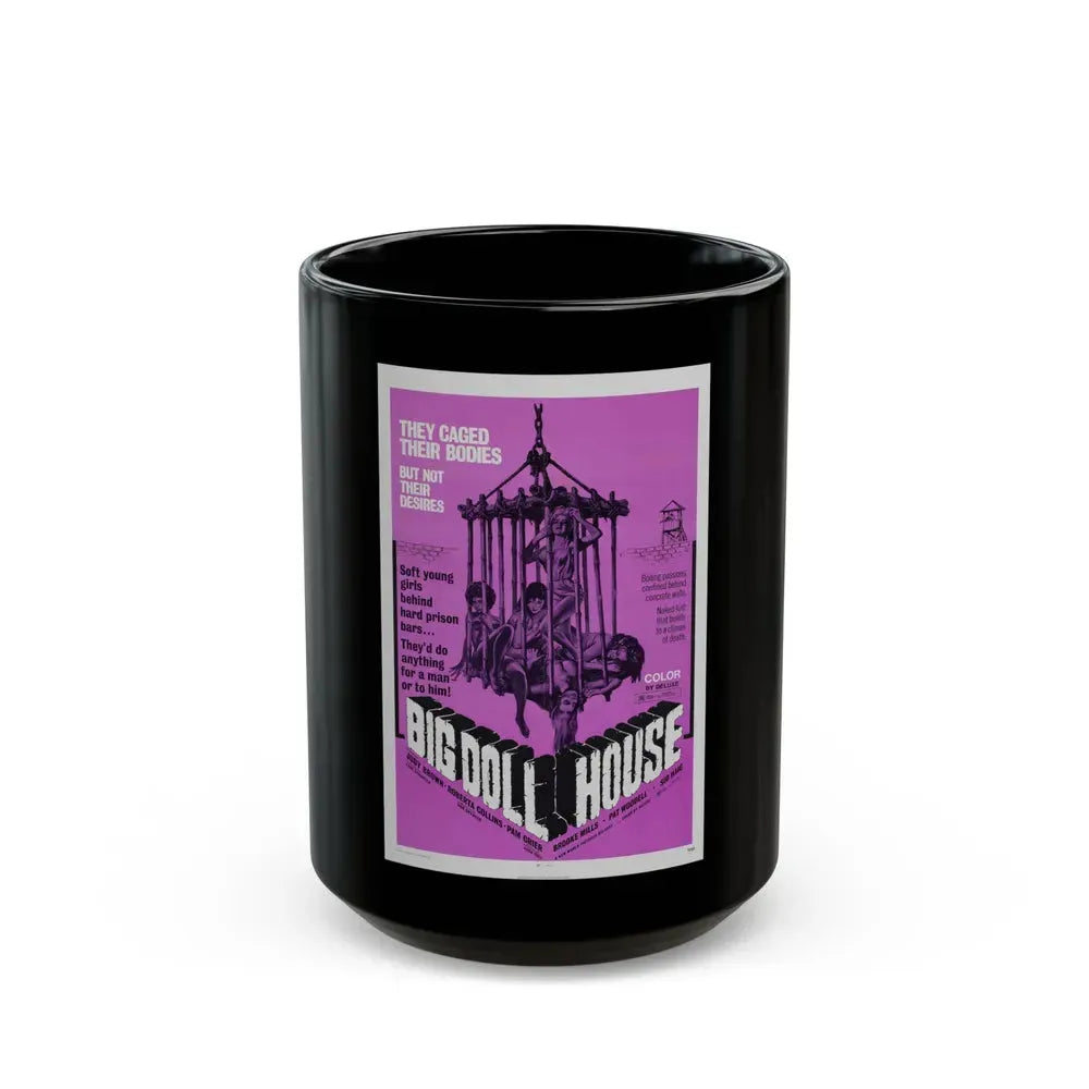 BIG DOLL HOUSE (2) 1971 Movie Poster - Black Coffee Mug 15oz - Go Mug Yourself