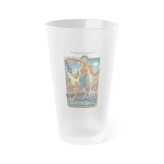 BIG TROUBLE IN LITTLE CHINA (2) 1986 Movie Poster - Frosted Pint Glass 16oz 16oz Frosted - Go Mug Yourself