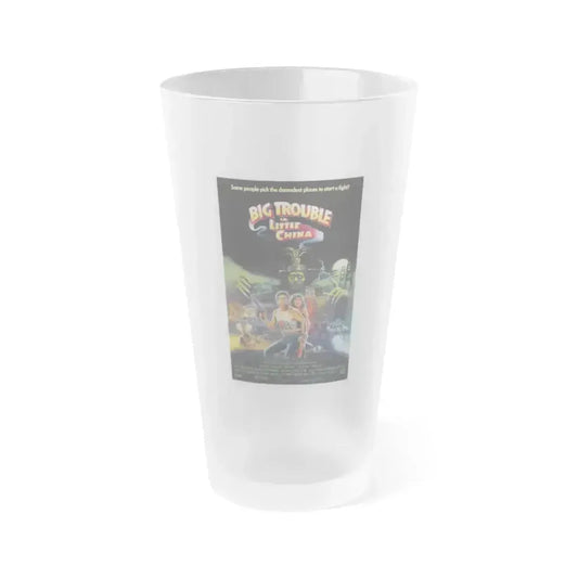 BIG TROUBLE IN LITTLE CHINA (3) 1986 Movie Poster - Frosted Pint Glass 16oz 16oz Frosted - Go Mug Yourself