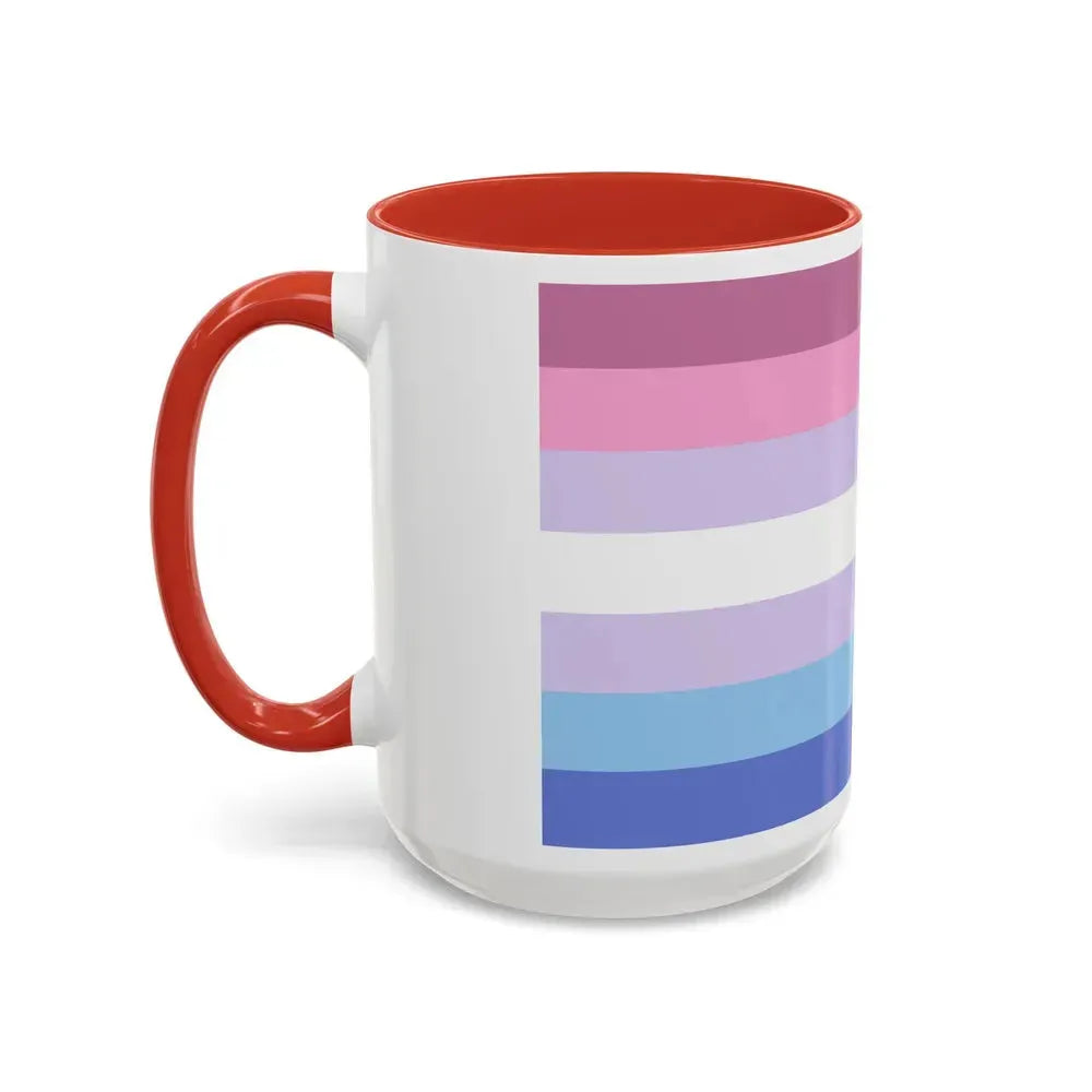 Bigender Pride Flag - Accent Coffee Mug - Go Mug Yourself